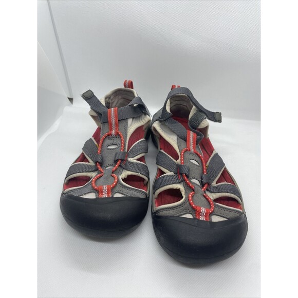 KEEN Womens 5 Venice H2 C Magnet Fiery Sport Sandals Gray Red Hiking - Picture 2 of 7